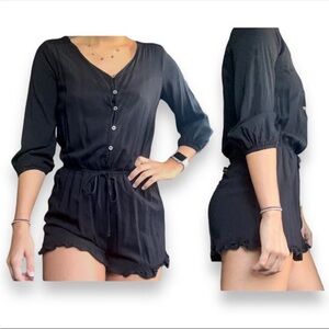 Mossimo (Target) Women’s XS Black Casual Romper EUC
